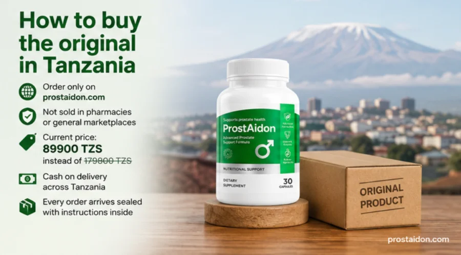 Genuine ProstAidon pack ordered in Tanzania